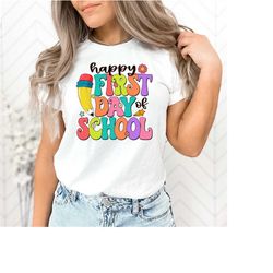 Happy First Day Of The School Shirt, Back to School, First Day of School Outfit, Kids Back To School Shirt,Gaming School