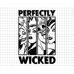 Perfectly Wicked Svg, Spooky Vibes Svg, Happy Halloween Svg, Witches Svg, Spooky Svg, Villains Svg, Trick Or Treat Svg,