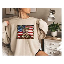 Proud Veteran American Flag Sweatshirt,Army Veteran Flag Shirt, American Flag Sweatshirt, 4th of July , Army Sweatshirt,