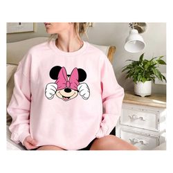 Disney Minnie Mouse Classic sweatshirt, Disney matching couples sweatshirt,Disney Family Sweats,Matching Family Sweat