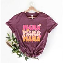 Retro Mama Shirt, Summer Mama Shirt, Boho Mama Tee, Girl Mom Shirt, Mommy Shirt, Gift for Mom, Mothers Day,Mom Life Shir