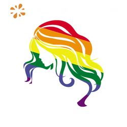 Lgbt Girl Rainbow Hair Svg, Lgbt Svg, Pride Svg, Lgbt Day Svg, Lgbt Pride Svg, Lgbt Shirt, Lgbt Gifts, Lgbt Flag Svg, Ri