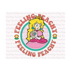 Retro Feeling Peachy Png, Peach PNG, Princess Png, Magical Kingdom Png, Gift for Kids, Princess Shirt Design, Princess S