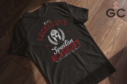 leonidas spartan academy mens t-shirt | men's tshirt vintage | funny t-shirt for men | novelty mens gift | tshirt men gr
