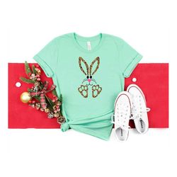 Girls Easter Shirt - Easter Bunny Shirt - Personalized Easter Shirt - Leopard Bunny - Leopard Easter Shirt for Kids