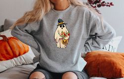 Ghost Halloween Sweatshirt, Fall Sweatshirt for Women,