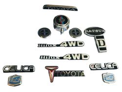 Toyota And Datsun 13 Piece Emblem