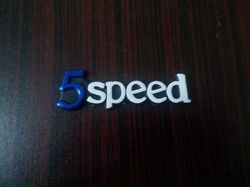 5 Speed Emblem In Blue