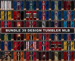 MLB Bundle Tumbler Wrap , Mlb Png, Mlb Tumbler Png,Baseball 20 oz Skinny Tumbler Designs 02