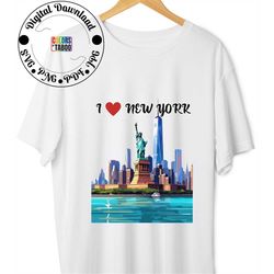 new york tshirt svg, cityscape svg, 4th july svg, fourth of july svg,  patriotic svg, america svg, svg files for cricut,