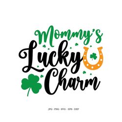 Shamrock Svg, Irish Svg, Lucky Charm Svg, Clover Lucky, Mom and Baby Svg, New Mom Gifts