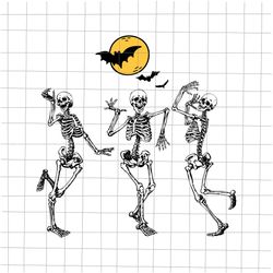 Dancing Skeletons Halloween Svg, Skeletons Halloween Svg, Skeletons Dancing Svg, Dancing Halloween S