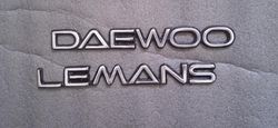 DAEWOO With LEMANS 2 Piece Emblem Set