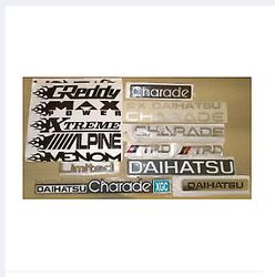 Daihatsu Charade Logo Set for All Charade Models 9 piece set