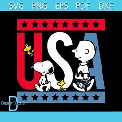 Peanuts snoopy americana red white and blue svg, trending svg, snoopy svg, snoopy lover, snoopy clipart, snoopy cut file