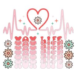 Blessed Heartbeat Mommy Life PNG