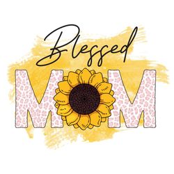 Blessed Pink Leopard Sunflower Gifts PNG