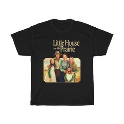 Little House on The Prairie Classic TV Show Men's Navy Black T-Shirt Size S to 5XL