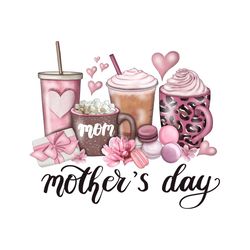 Funny Iced Coffee Mothers Day Life PNG