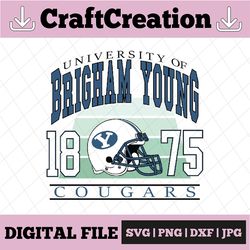 Brigham est. 1875 Svg, Brigham Young 1875 Cougars Svg, Png Svg dxf NCAA Svg, NCAA Sport Svg, Digital Download