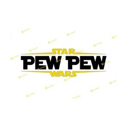 Star Wars Pew Pew | SVG PNG | Silhouette Cricut Cutting Ready Instant Download