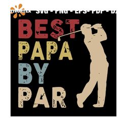 Vintage best papa by par svg, fathers day svg, happy fathers day, father gift svg, daddy svg, daddy gift, daddy life, gi