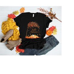 Hello Autumn Shirt, Happy Fall Shirt, Love Fall Y'All Shirt, Hello Pumpkin, Fall Vibes, Peace Love Thanksgiving, Family