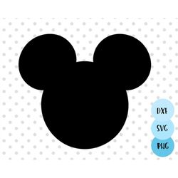 Mouse Head SVG, mouse head silhouette, Family trip svg