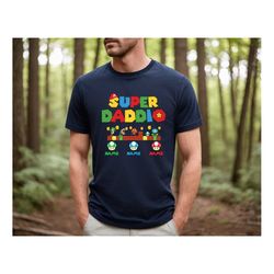 Personalized Super Daddio Shirt, Kids Name Dad Shirt, Daddy Shirt, Father's Day Shirt, Gift for Dad, Super Dad Shirt ,Ga