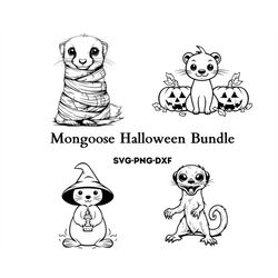 Mongoose Halloween Bundle , Mongoose Svg , Halloween Designs
