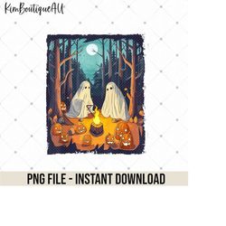 Cute Sheet Ghost Camping Halloween Png, Cute Spooky Png, Pumpkin Patch Png, Spooky Vibes Png, Halloween Vibes Png, Spook