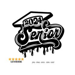 Graduate 2024 Png, Class of 2024, Graduation Gifts, Senior 2024 Svg Png