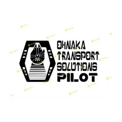 Star Wars Ohnaka Transport Solutions Pilot Smuggler's Run | SVG PNG | Silhouette Cricut Cutting Ready Instant Download