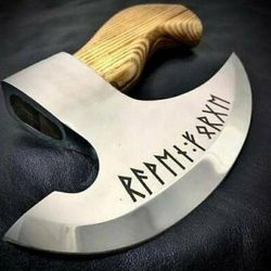Custom Handmade Carbon Steel Pizza Cutter Viking Axe, Vikings Hatchet,viking Axe, Carbon Hatchet | viking axe