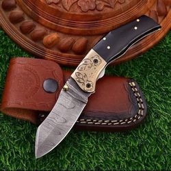 carbon-steel-knife "folding-knife-with sheath fixed-blade-camping-knife, bowie-knife, handmade-knives, gifts-for-men.