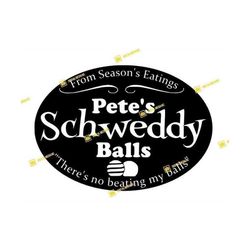 Pete's Schweddy Balls, There's no beating my balls, Funny Christmas, SNL | SVG PNG | Silhouette Cricut Cutting Ready Ins