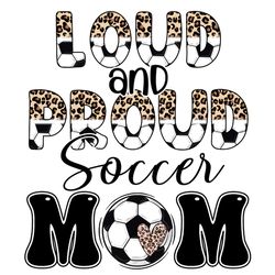 Funny Leopard Heart Soccer Mom Life PNG
