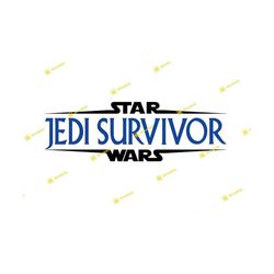 Star Wars Jedi Survivor game logo | SVG PNG | Silhouette Cricut Cutting Ready Instant Download