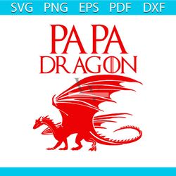 Papa dragon svg, fathers day svg, happy fathers day, father gift svg, daddy svg, daddy gift, daddy life, gift for daddy,