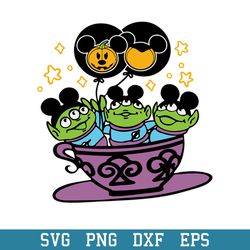 Toy Story Aliens Mickey Halloween Svg, Halloween Svg, Png Dxf Eps Digital File
