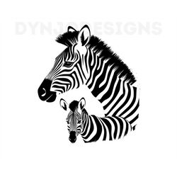 Zebra Svg, Zebra Clipart, Zebra Png, Zebra Head, Zebra Cut Files For Cricut , Zebra Silhouette, Baby Mothers day