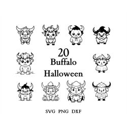 Buffalo Halloween Bundle , Buffalo Svg , Halloween Designs