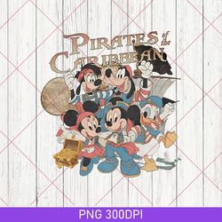 Funny Disney Mickey Mouse & Friends Pirates Of The Caribbean Retro PNG, WDW Trip Disney PNG, Caribbaean Mickey PNG 2023