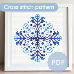 Cross stitch pattern Snowflake / Cross stitch pattern Christmas / Cross stitch pattern New Year / Christmas gift DIY