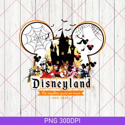Retro Disneyland Est 1955 Halloween PNG, Where Dreams Come True, Disneyland Est 1955 California, Mickey Not So Scary PNG
