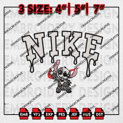 Nike Stitch In Jack Skellington Embroidery, Nightmare Before Christmas Files, Halloween Machine Embroidery Pattern
