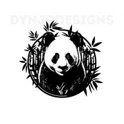 Panda Svg, Panda Clipart, Panda Png, Panda Head, Panda Cut Files For Cricut , Panda Silhouette, Animals Silhouette