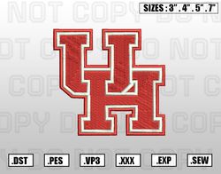 Houston Cougars Embroidery File, NCAA Teams Embroidery Designs, Machine Embroidery Design File