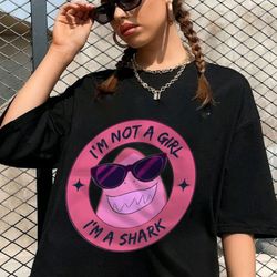 I'm Not A Girl I'm A Shark Shirt, Nimona Shirt, Anti Hero Sweatshirt, Nimona Merch, Nimona Family Shirt, Funny Movie Shi