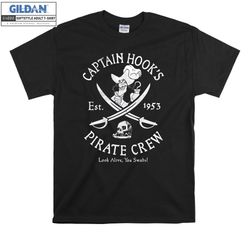 Captain Hooks Est 1953 Pirate Crew T-shirt Hoody Kids Child Tote Bag Tshirt S-M-L-XL-XXL-3XL-4XL-5XL Gildan Oversized Me
